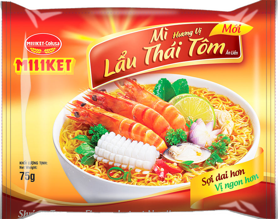 ミリケット インスタントヌードル トムヤム風味 75g