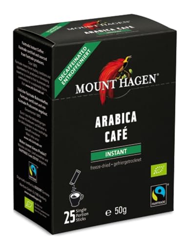 マウントハーゲン オーガニックフェアトレード カフェインレス インスタントコーヒー スティック 2g*25