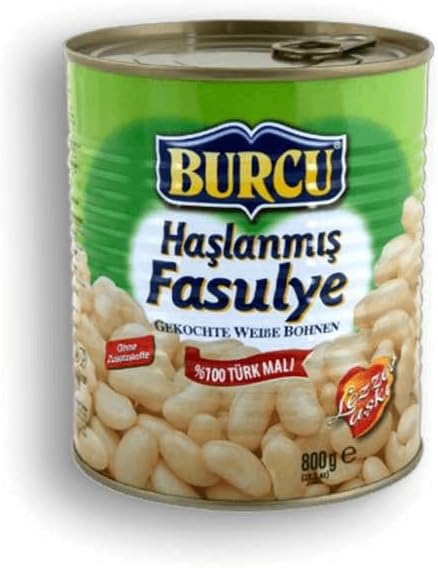 Burcu 白インゲン豆 800g Boiled White Beans トルコ産