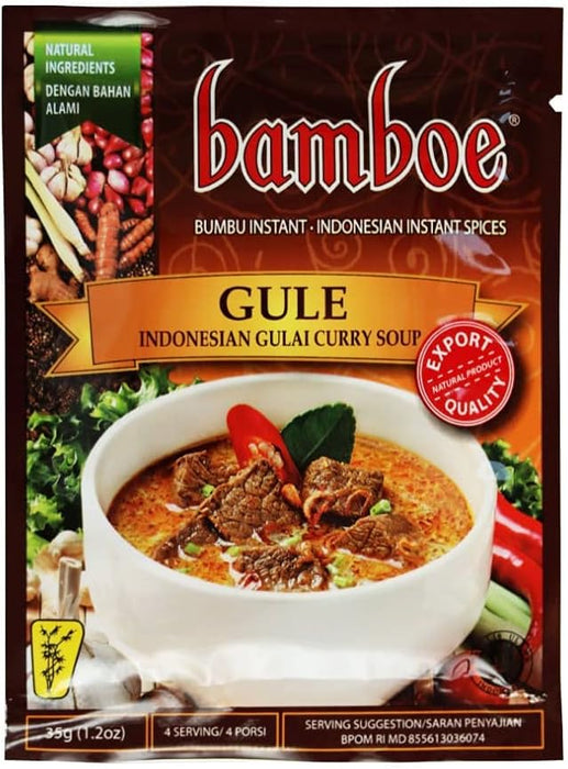 bamboe GULE バンブー グライの素(スープカレーの素) 35g (1袋3~4人前) インドネシア料理 HALAL認証