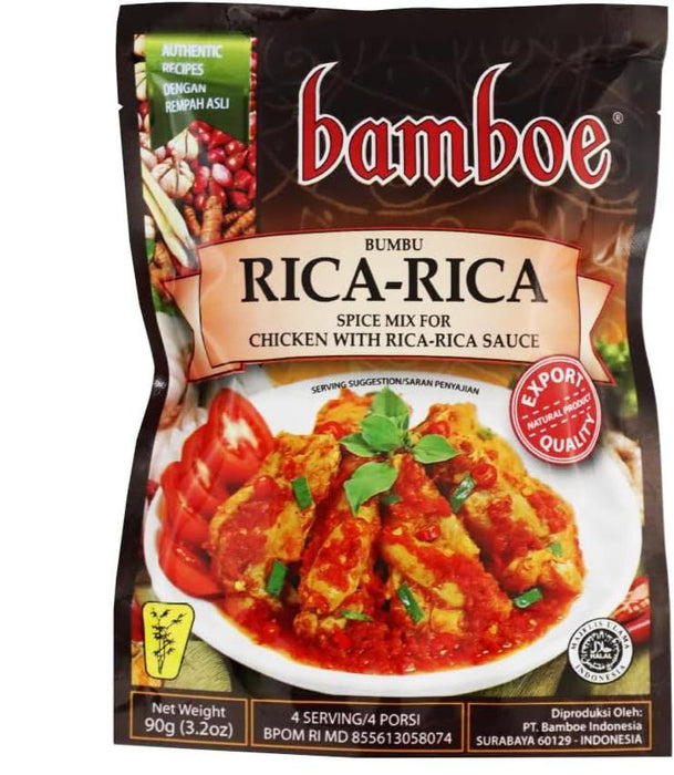 bamboe RICA-RICA バンブー リチャリチャの素(チキンのトマト煮込みの素 50g (1袋3~4人前) インドネシア料理 HALAL認証