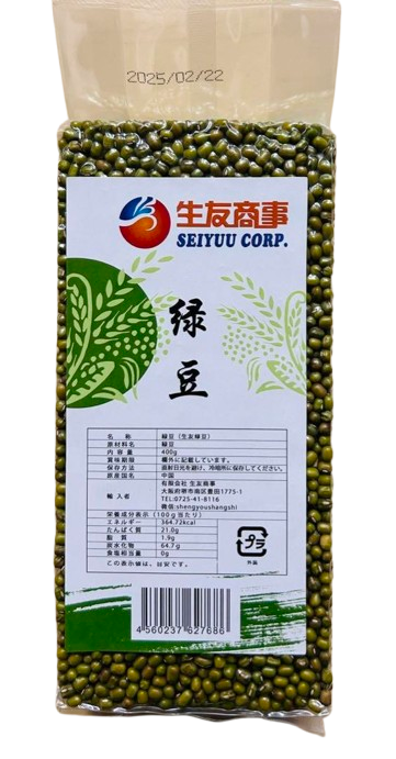 生友绿豆 緑豆 リョクトウ Mung bean 400g