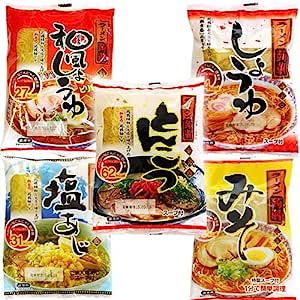 ナカキ食品 こんにゃくラーメン 1ヶ月分30食セット(5種類各6食入り) 袋麺タイプ