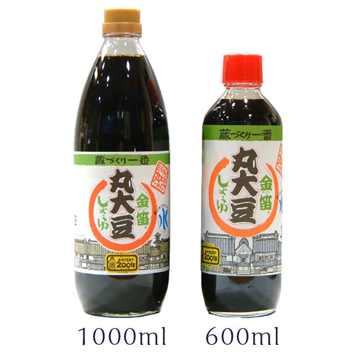 笛木醤油 金笛 丸大豆醤油 600ml