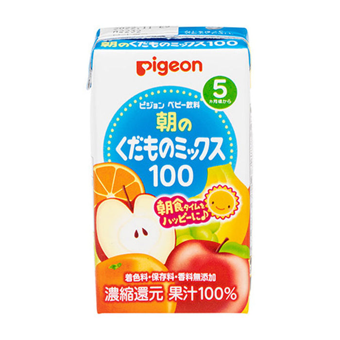 ピジョン 紙パックベビー飲料 朝のくだものミックス100 125mL×3個パック