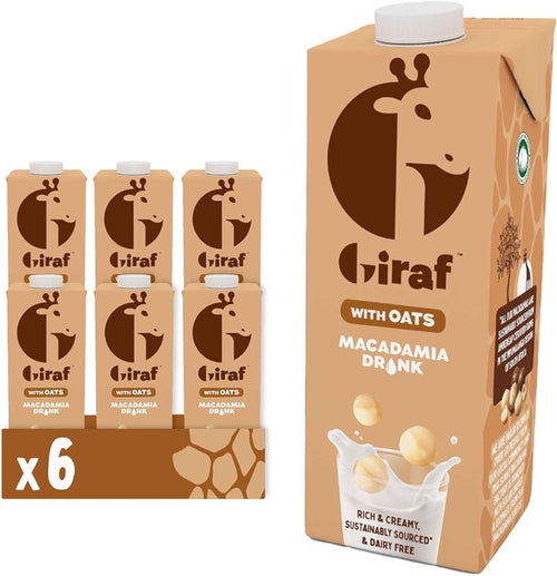 giraf ジラフ マカダミア オーツミルク 1L×6本