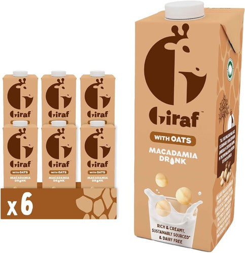 giraf ジラフ マカダミア オーツミルク 1L×6本