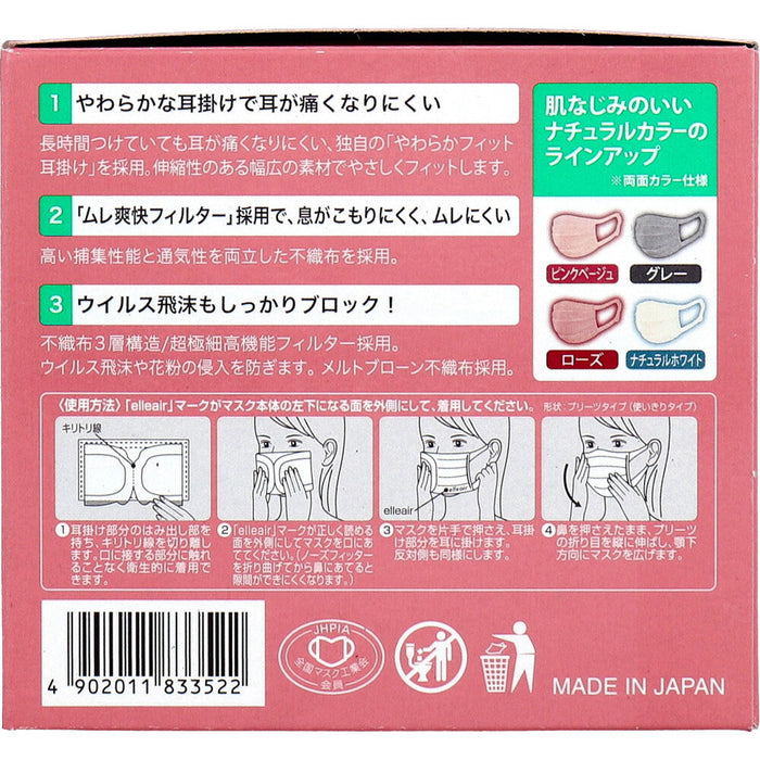 エリエール ハイパーブロックマスク エリカラ ローズ 小さめサイズ 30枚入