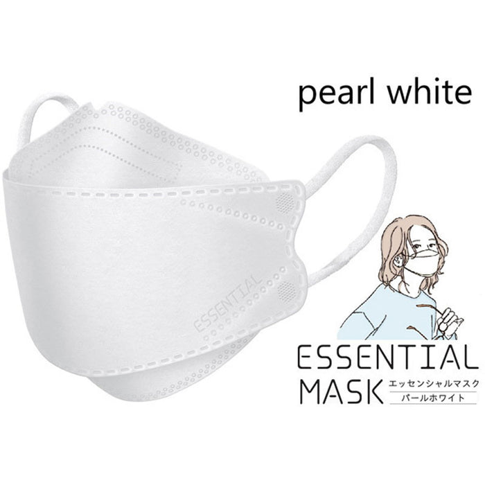 さらふわ ESSENTIAL MASK 不織布マスク パールホワイト FD30-WH 紙製マスクケース付き 30枚入