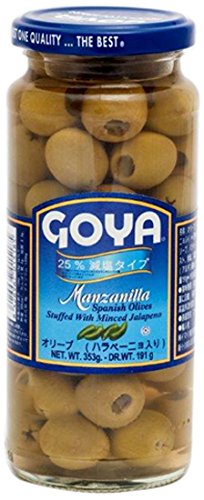 GOYA オリーブ(ハラペーニョイリ)ゲンエン353g(191g)