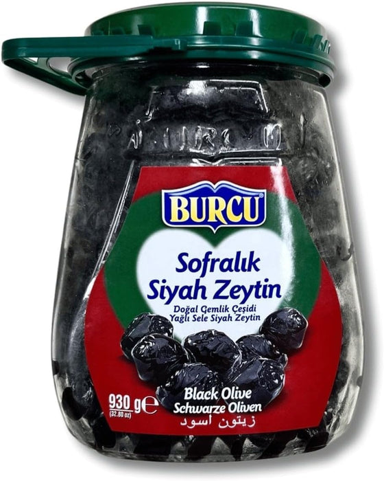 Burcu ブラックオリーブ 930g Black Olive トルコ産