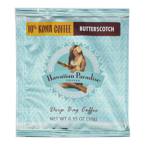 ハワイアンパラダイスコーヒー 10%コナ バタースコッチ(キャラメル風味) 10g DBC