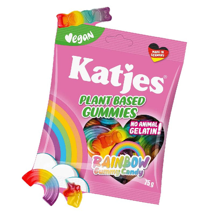 Katjes カッチェス レインボー グミ 75g×3袋 ヴィーガン 動物性ゼラチン不使用