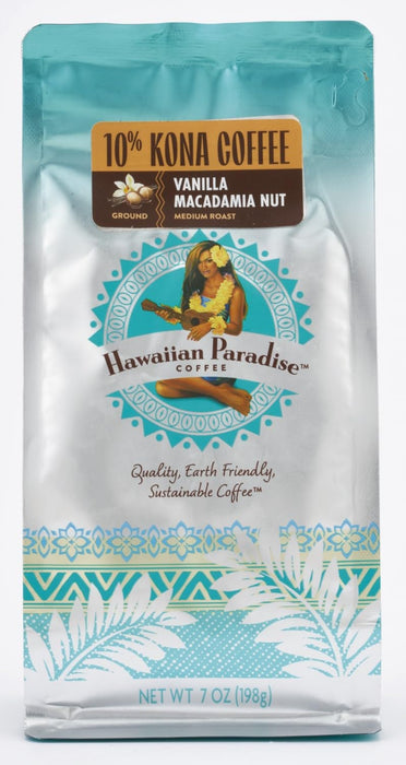 ハワイアンパラダイスコーヒー 10%コナ バニラマカダミア 198g