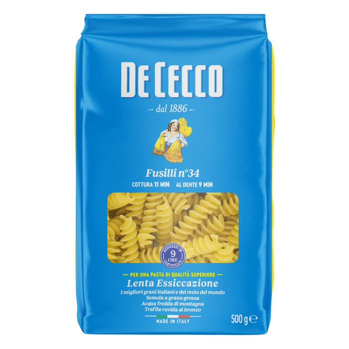 ディチェコ NO.34 フスィリ 500g