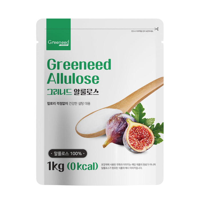 100% アルロース 1kg [日本語表記] Greeneed(グリニド) 希少糖 香川大学の研究成果で生まれた自然由来の甘味料 ゼロカロリー 砂糖の代わり [並行輸入品]