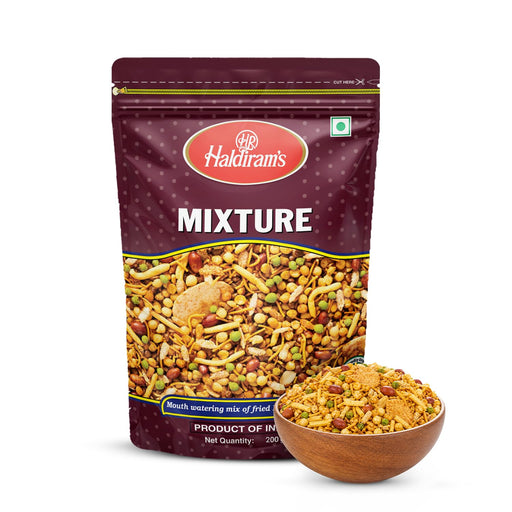 Haldiram ミクスチャ―(豆、ナッツがたっぷり混ざったピリ辛スナック) 150g