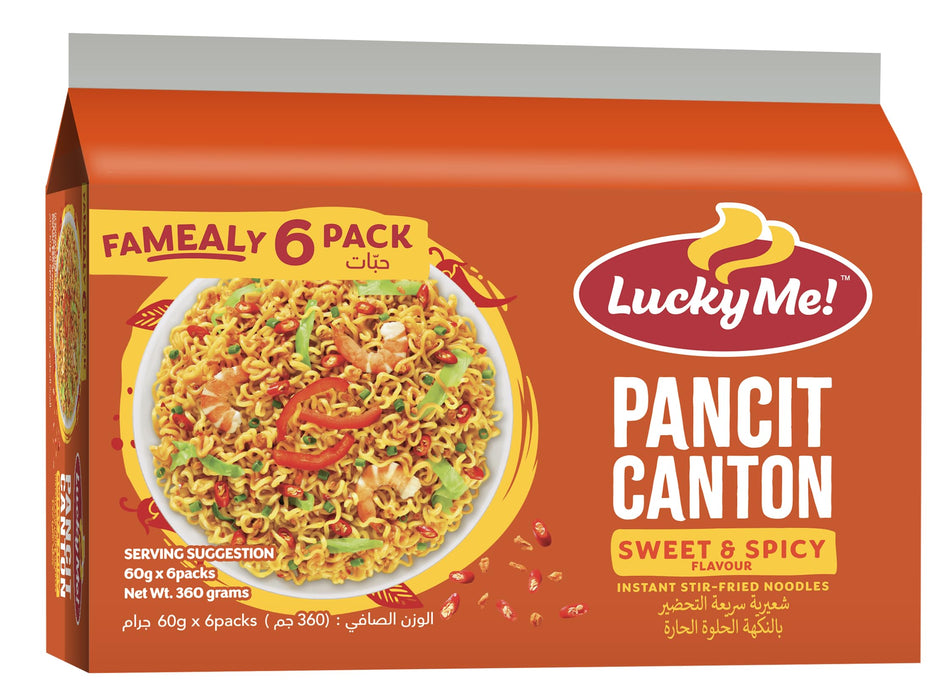 LUCKY ME パンシット カントン スィート&スパイシー 360g(60gX6)