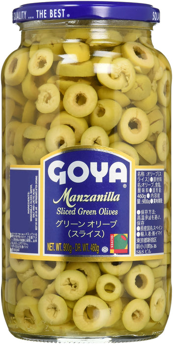 GOYA グリーン オリーブ(スライス)900g(460g)
