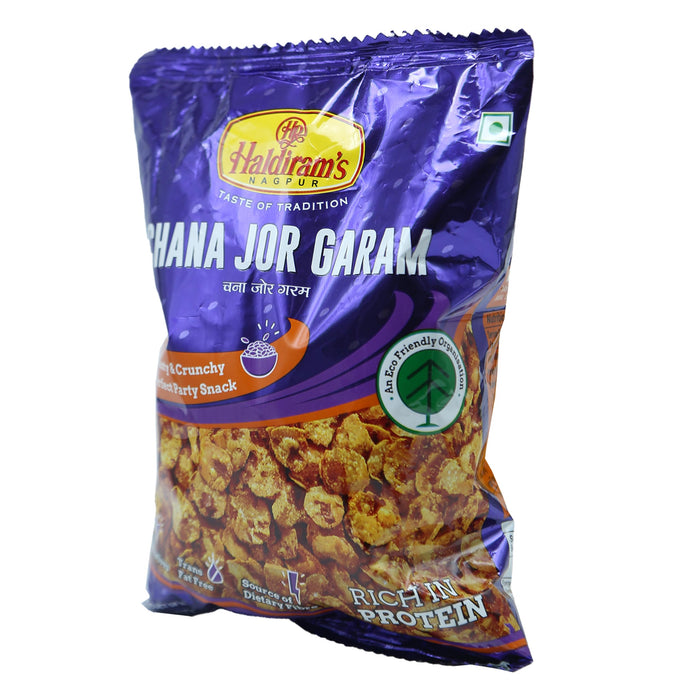 Haldiram チャナジョルガラム(ひよこ豆をつぶしてすっぱ辛いスナック) 200g