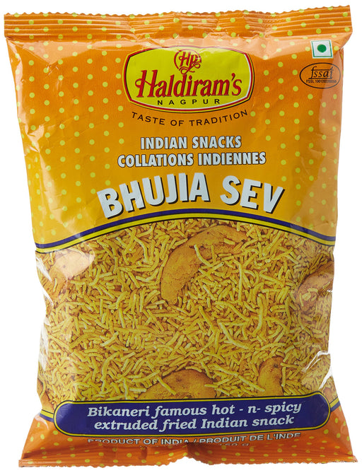 Haldiram ブジアセヴ(ひょこ豆をそば上にしたピリ辛スナック) 200g