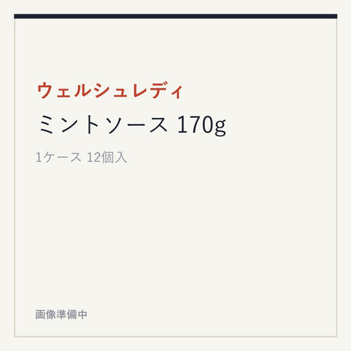 ウェルシュレディ ミントソース 170g